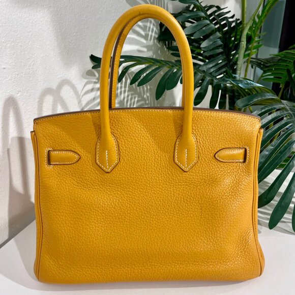Hermes Birkin 30 Jaune D'or Clemence - Picture 3 of 16